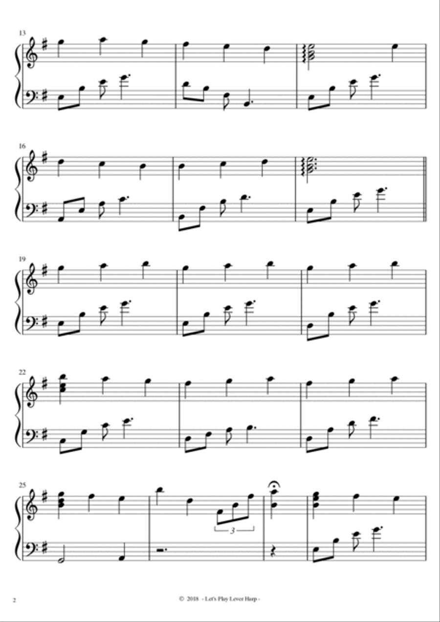 The Song Of The Water Kelpie - intermediate & 34 String Harp | McTelenn Harp Center Harp scores gallery preview page 3