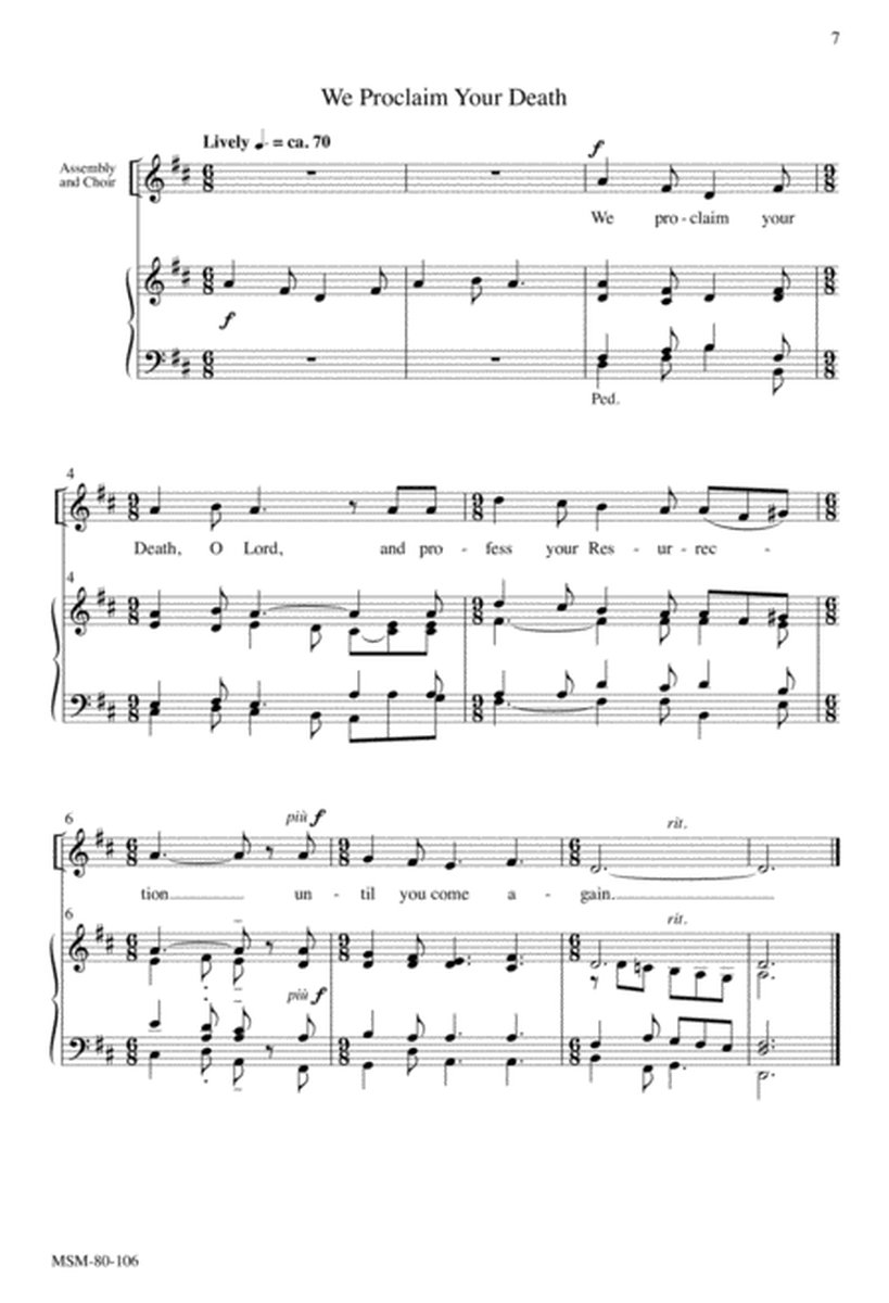 Eucharistic Acclamations on Resonet in Laudibus (Downloadable Choral Score)