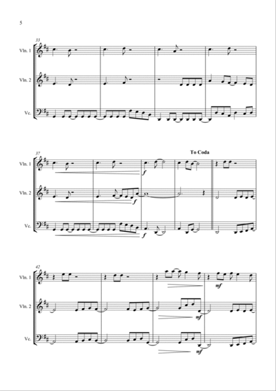 Don't Stop Believin' Don't Stop Believin' String Trio scores gallery preview page 6
