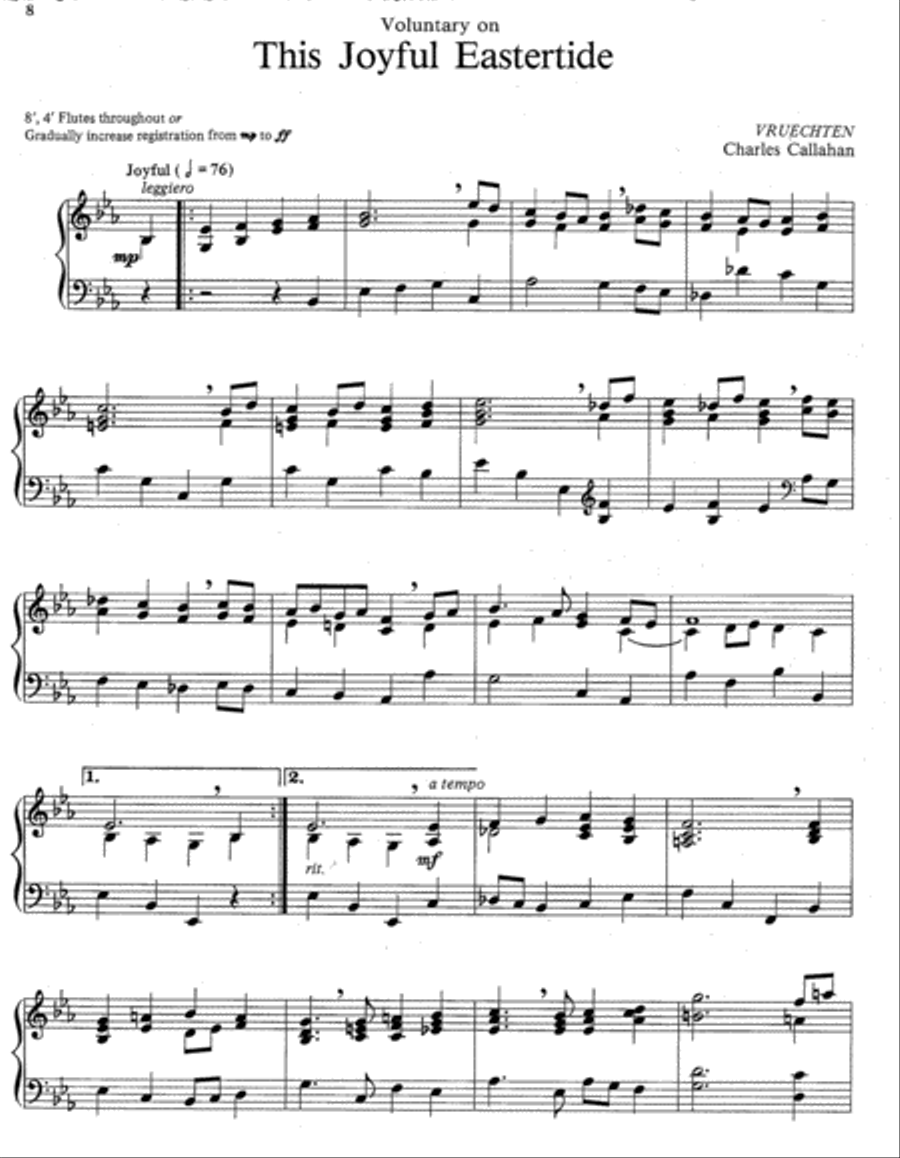 Easter Music for Manuals, Set 1 Organ scores gallery preview page 4