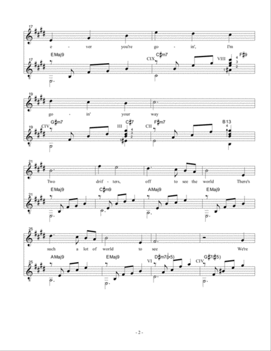 Moon River Guitar scores gallery preview page 4