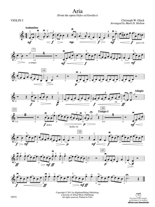 Aria (from the opera Orfeo ed Euridice): 1st Violin