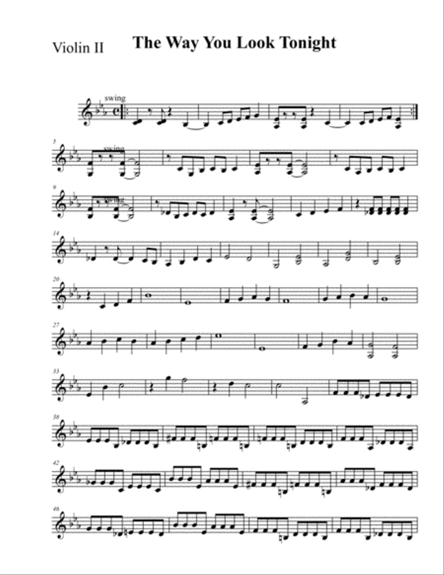 The Way You Look Tonight String Trio scores gallery preview page 3