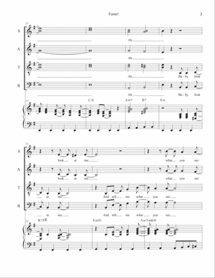 Fame 4-Part scores gallery preview page 3