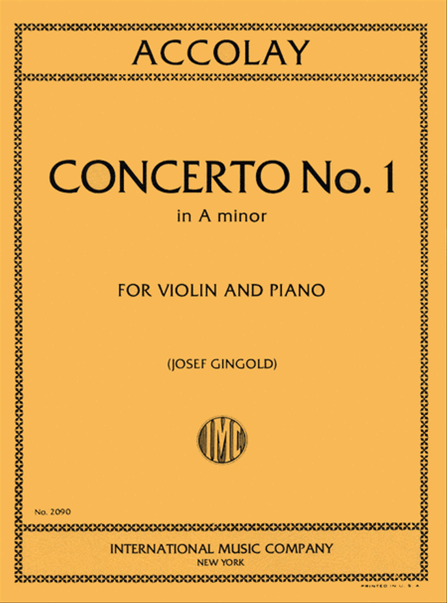 Concerto No. 1 In A Minor