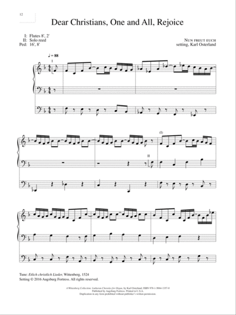 A Wittenberg Collection Organ scores gallery preview page 13