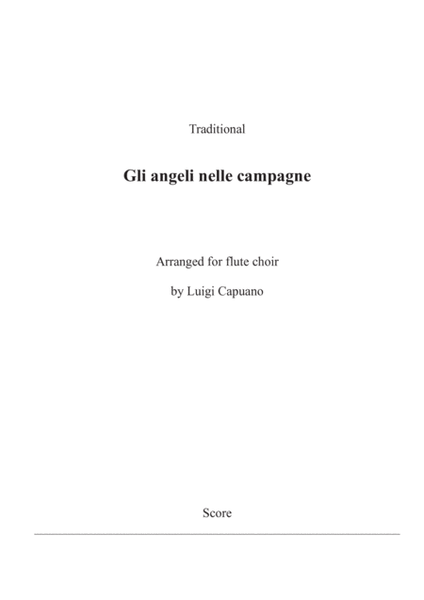 Gli angeli nelle campagne (Flute choir) image number null