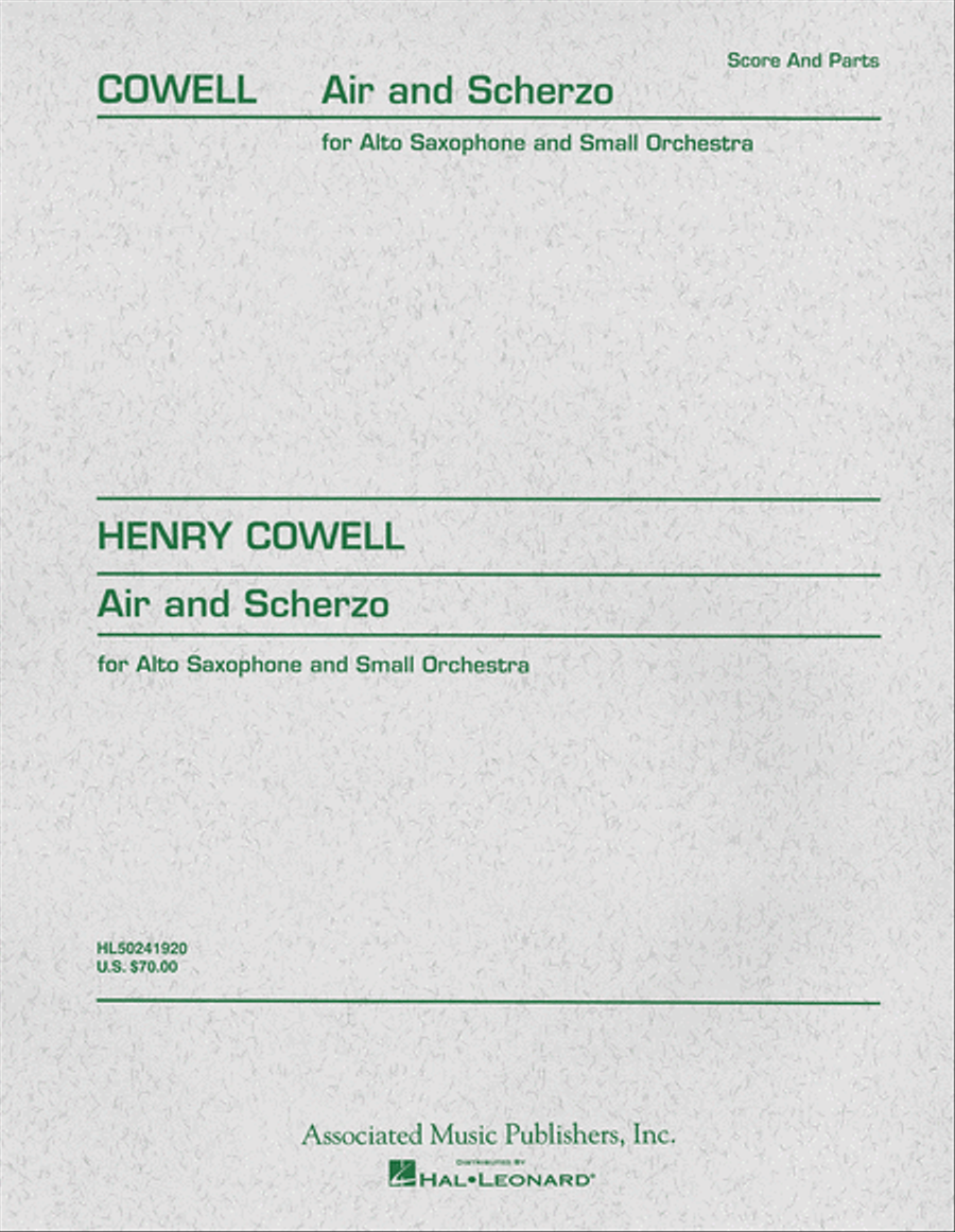 Air and Scherzo Air and Scherzo Orchestra scores gallery preview page 1