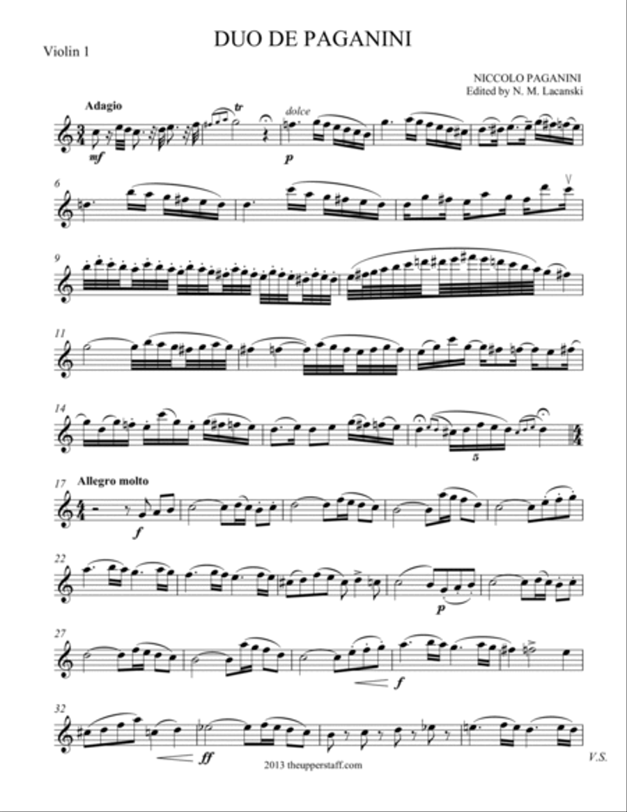 Duo de Paganini String Duet scores gallery preview page 3