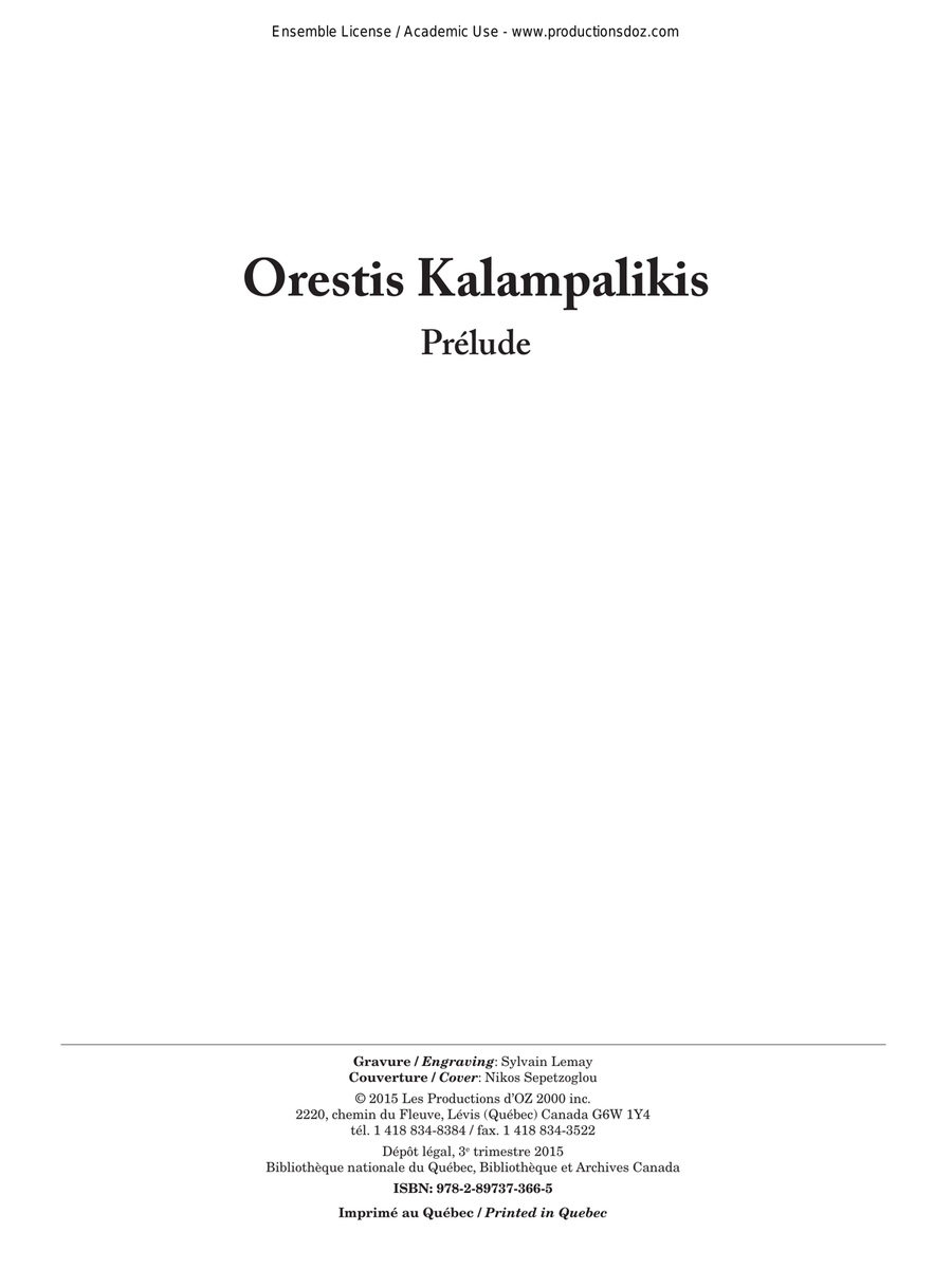 Prélude Prélude Classical Guitar scores gallery preview page 1