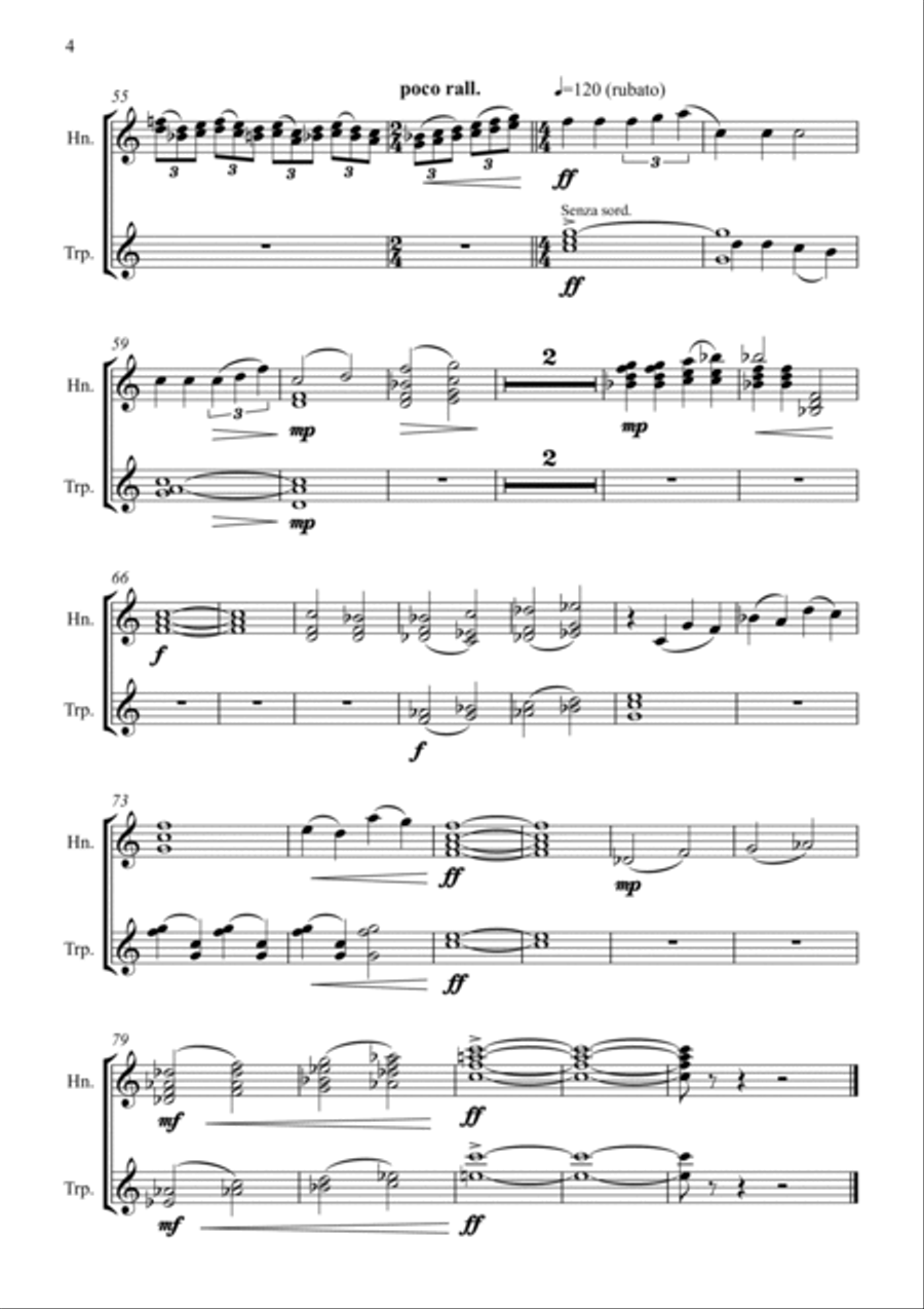 Happy Ending Brass Duet scores gallery preview page 4