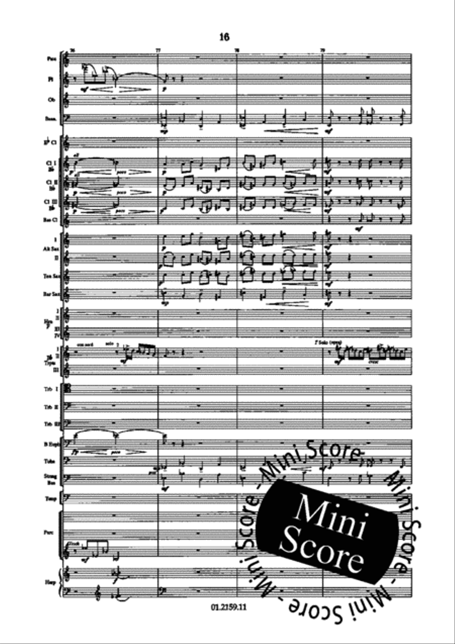 Dance Suite Concert Band scores gallery preview page 24