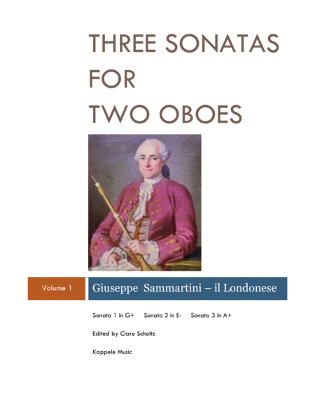 Three Sonatas for Two Oboes image number null