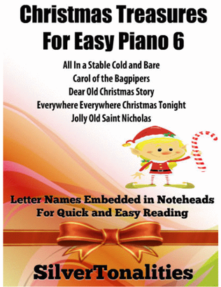 Book cover for Christmas Treasures for Easy Piano Volume 6 Sheet Music