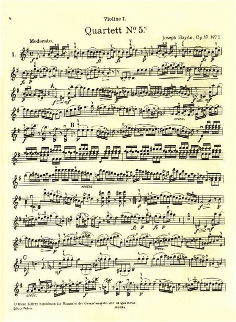 String Quartets, Volume 1 - 14 Famous Quartets String Quartet scores gallery preview page 2