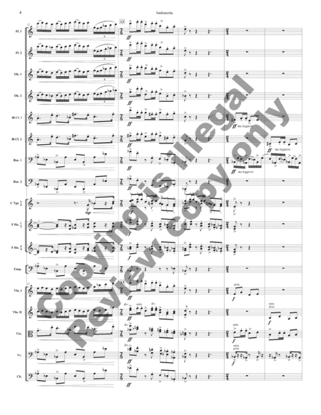 Sinfonietta (Additional Full Score) image number null