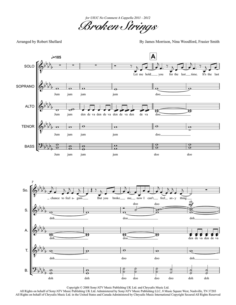 Broken Strings 4-Part scores gallery preview page 1