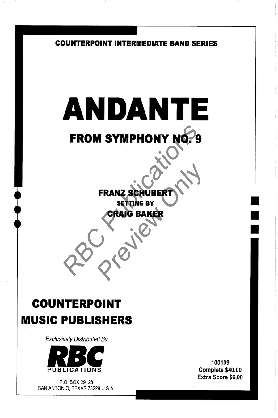 Andante From Symphony #9 Andante From Symphony #9 Concert Band scores gallery preview page 2