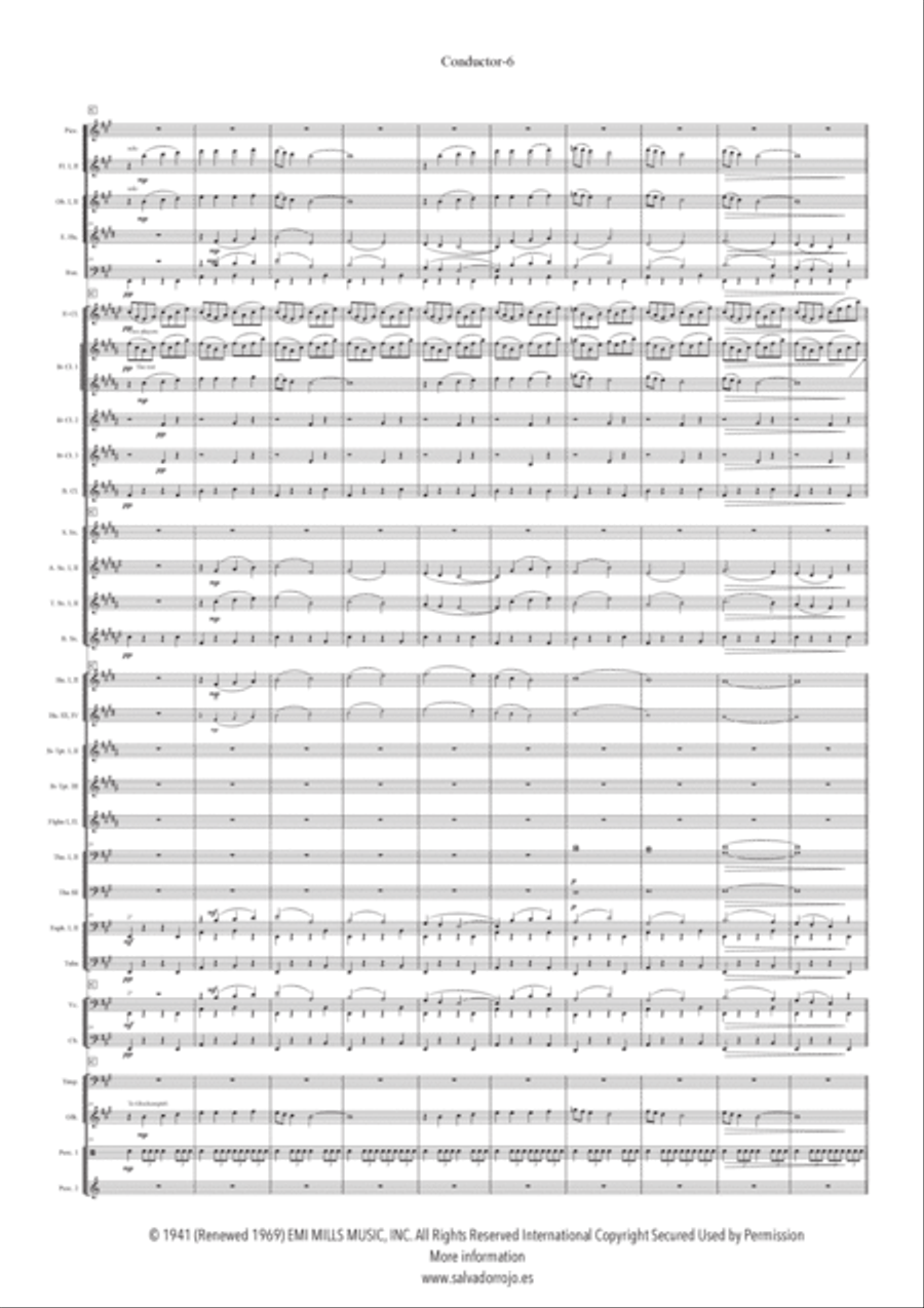 Carol Of The Drum Concert Band scores gallery preview page 6