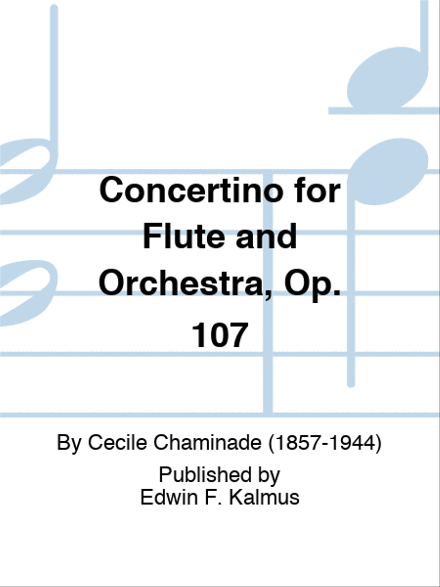 Concertino for Flute and Orchestra, Op. 107 Orchestra scores gallery preview page 1