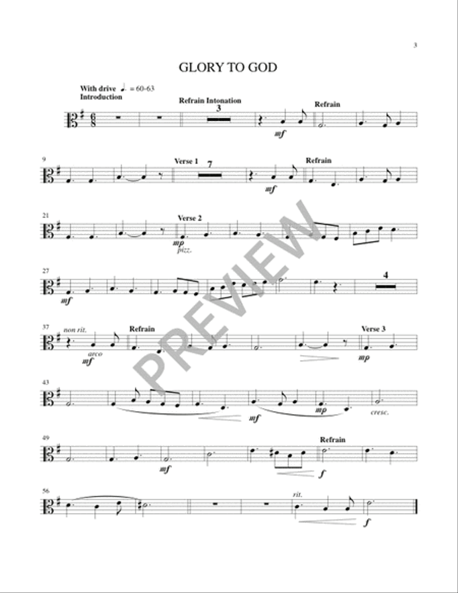 Mass of the Angels and Saints - String edition Handbell Choir scores gallery preview page 15