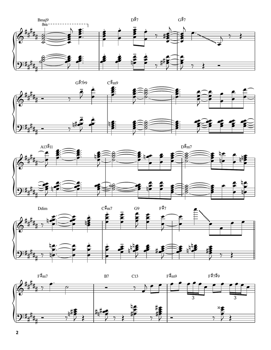 On A Clear Day (You Can See Forever) Piano scores gallery preview page 2