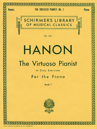 Book cover for Virtuoso Pianist in 60 Exercises – Book 1