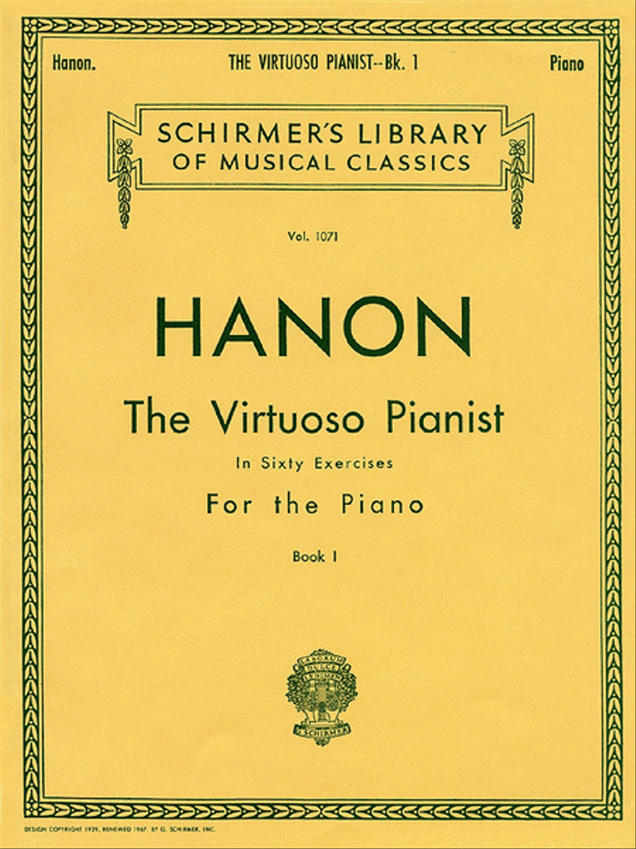 Book cover for Virtuoso Pianist in 60 Exercises – Book 1