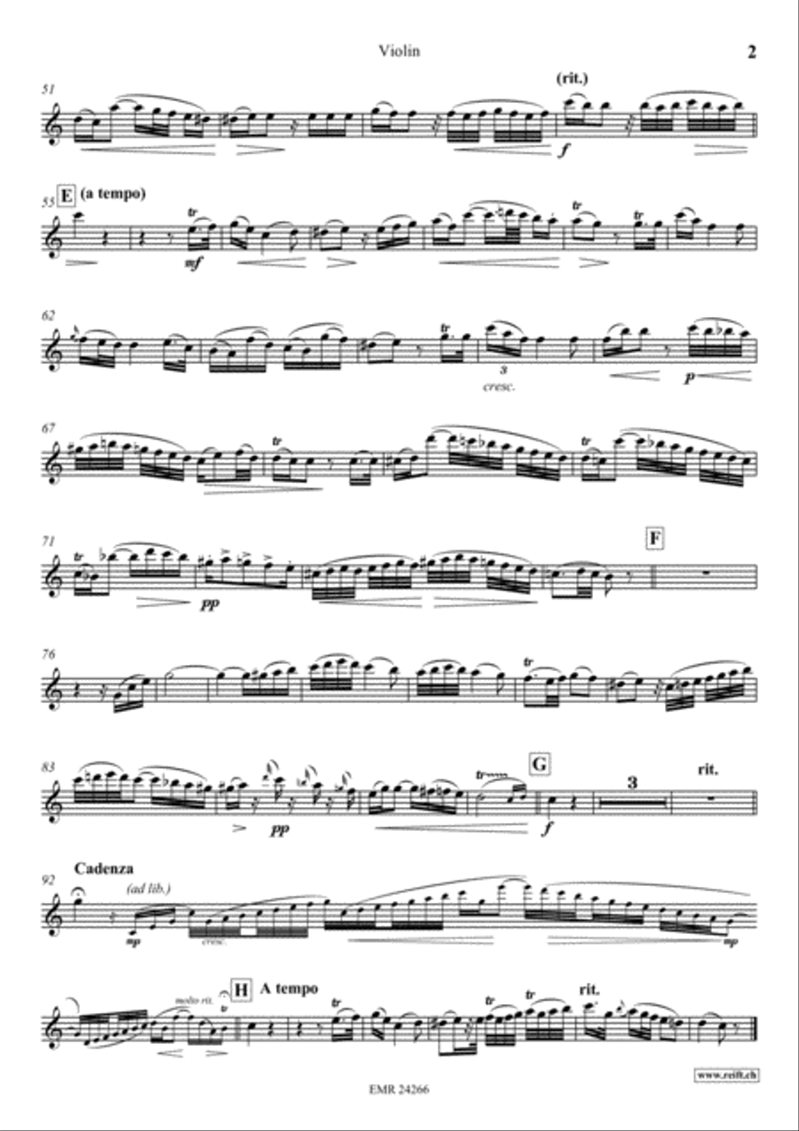 Andante Violin Solo scores gallery preview page 3
