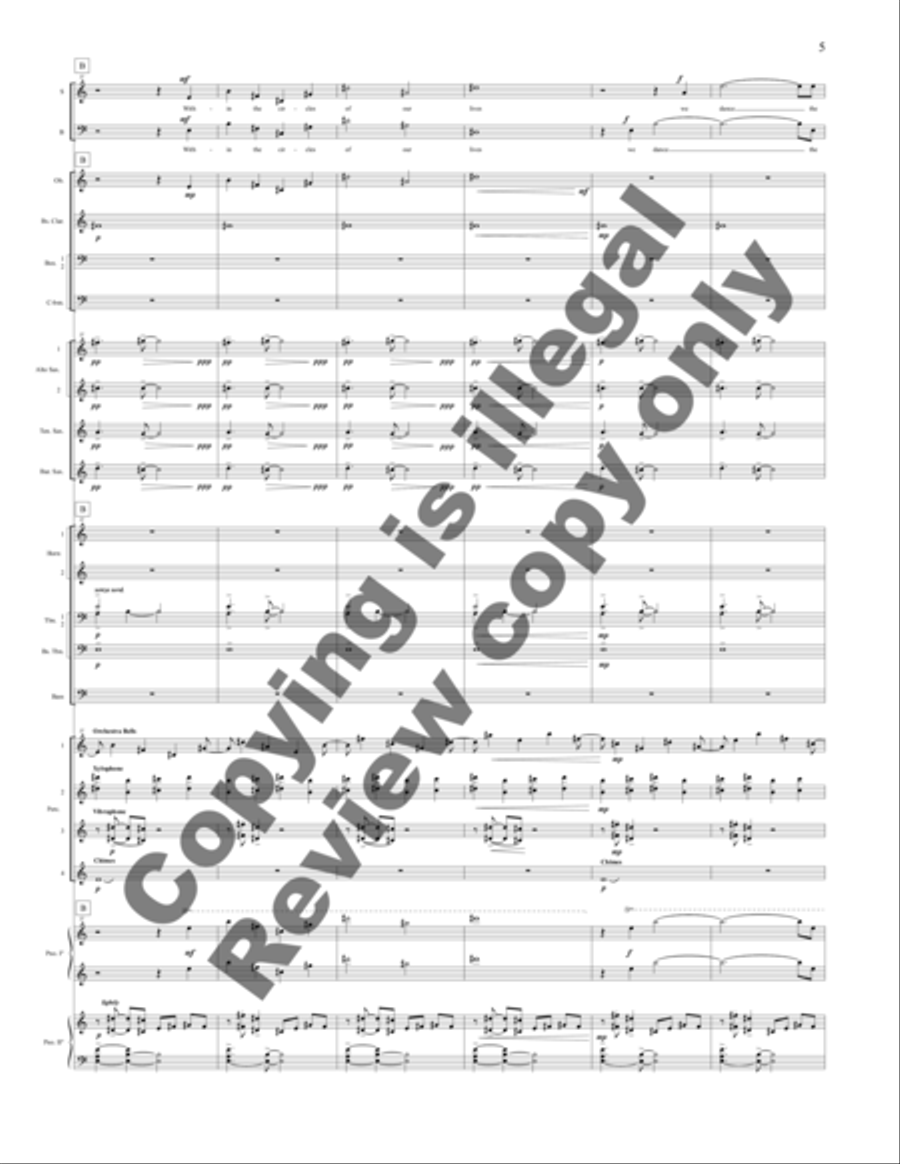 Within the Circles of Our Lives (Full Score) Choir scores gallery preview page 9
