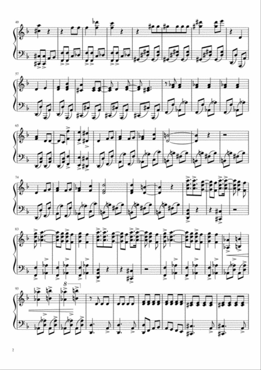 A Little Piece Of Heaven Easy Piano scores gallery preview page 2