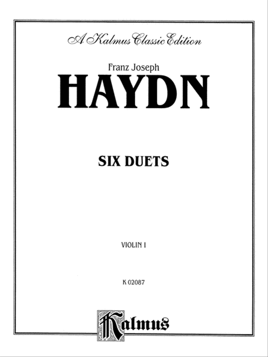 Six Duets For Two Violins String Duet scores gallery preview page 2