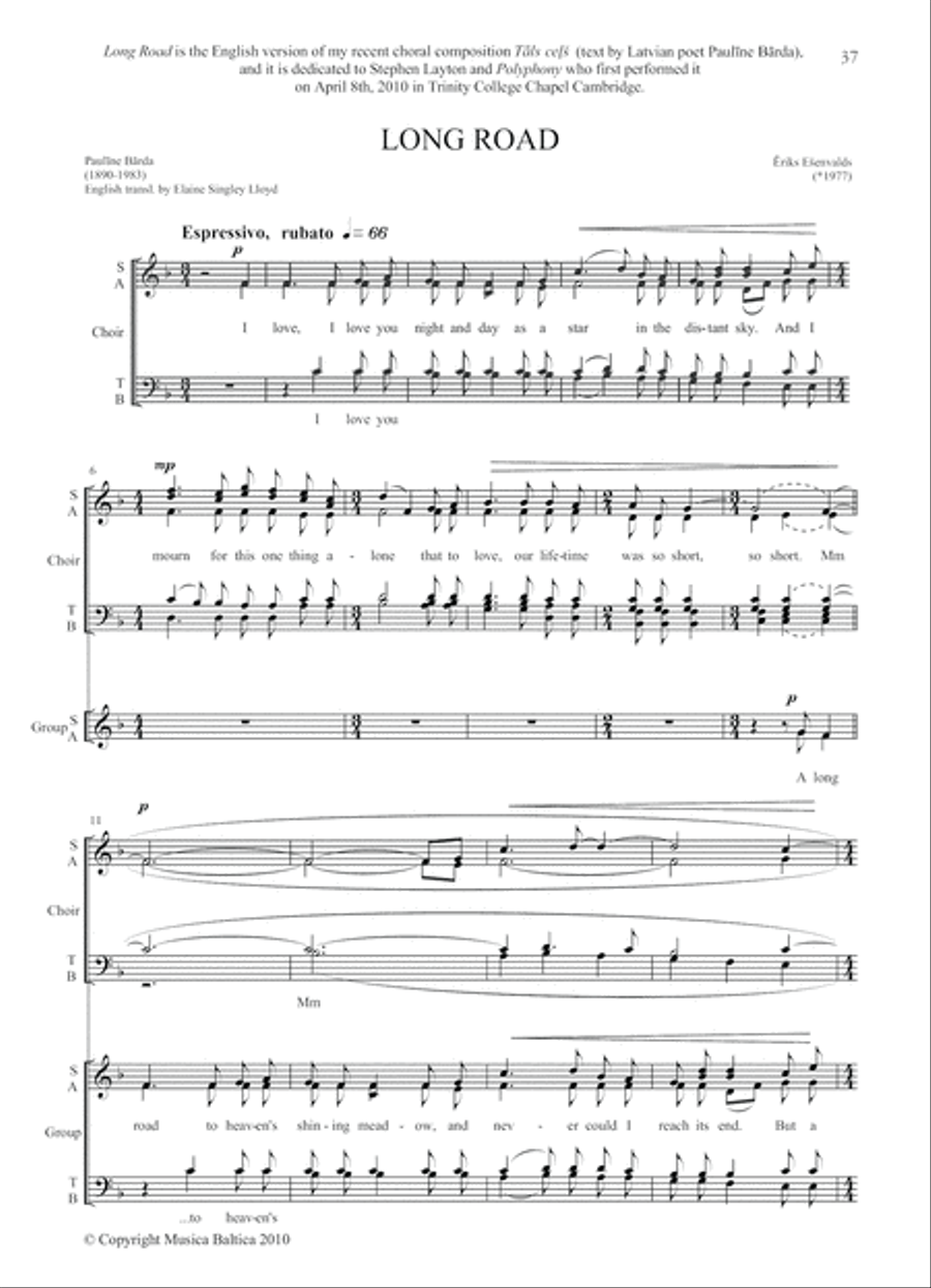 Choral Anthology 2 for Mixed Choir (SATB) 4-Part scores gallery preview page 9