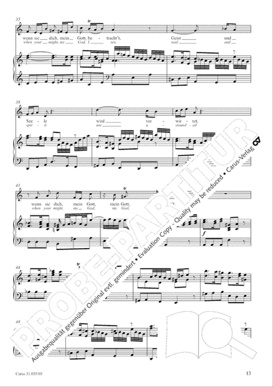 Soul and spirit are astounded (Geist und Seele wird verwirret) English Horn scores gallery preview page 14