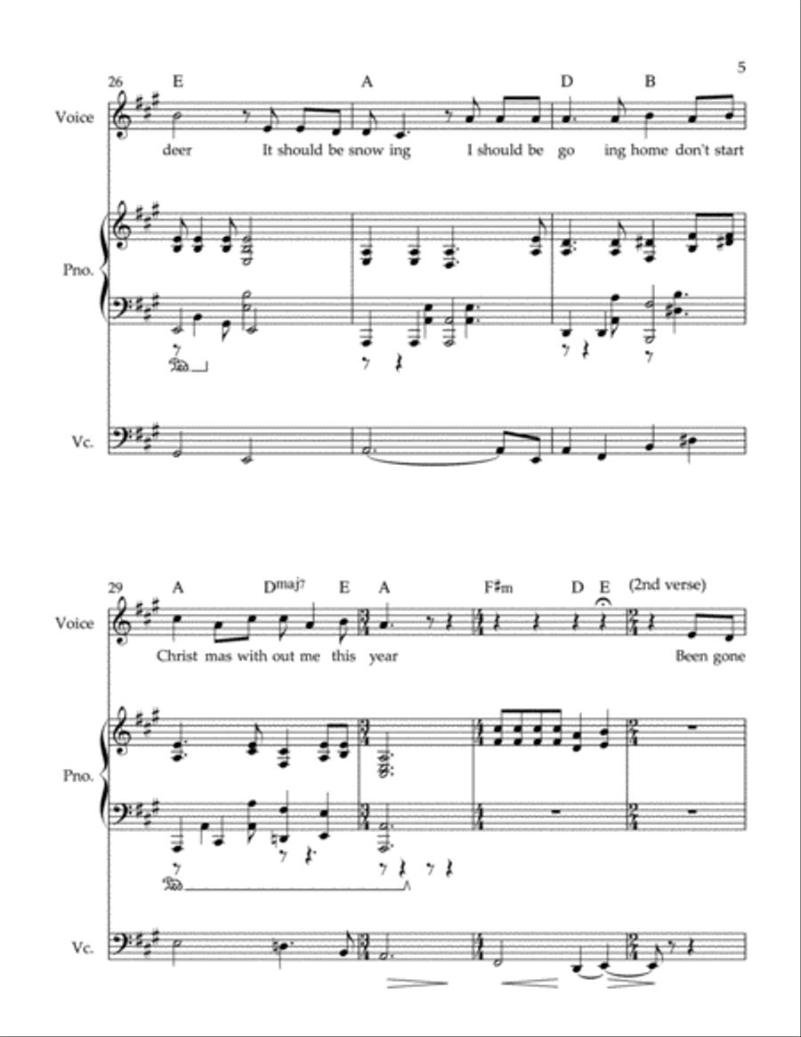 Don't Start Christmas Without Me Small Ensemble scores gallery preview page 5