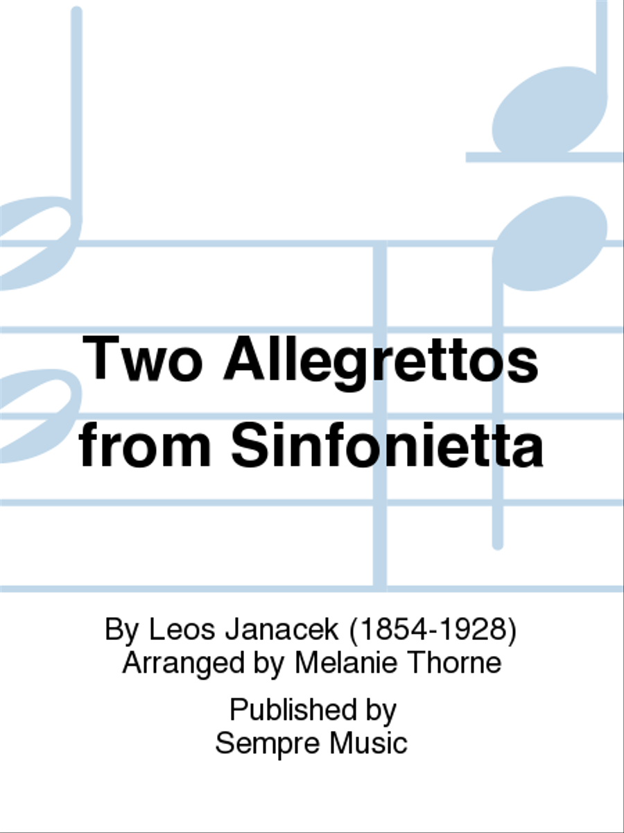 Two Allegrettos from Sinfonietta SSAATTBB scores gallery preview page 1
