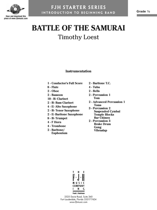 Book cover for Battle of the Samurai: Score