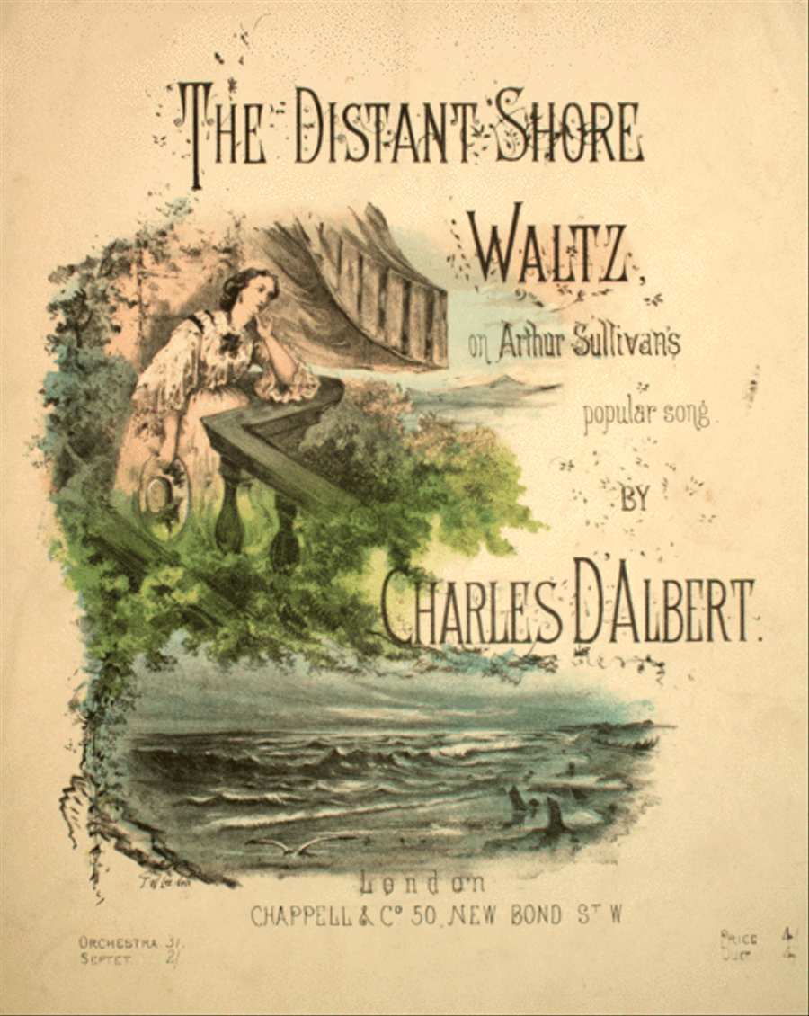 The Distant Shore Waltz on Arthur Sullivan's Popular Song. Suites de valses Piano Solo scores gallery preview page 1