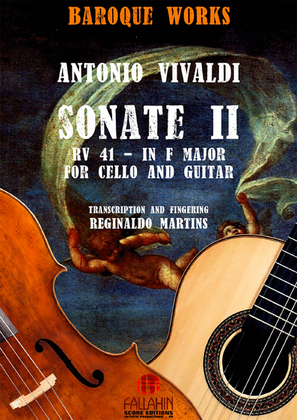 Book cover for SONATE II (IN F MAJOR - RV 41) - ANTONIO VIVALDI - FOR CELLO AND GUITAR