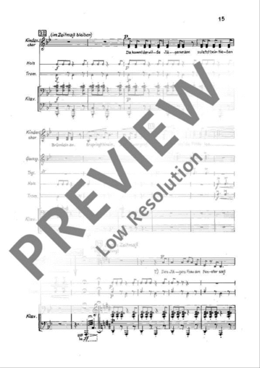 Der Struwwelpeter Children's Choir scores gallery preview page 20
