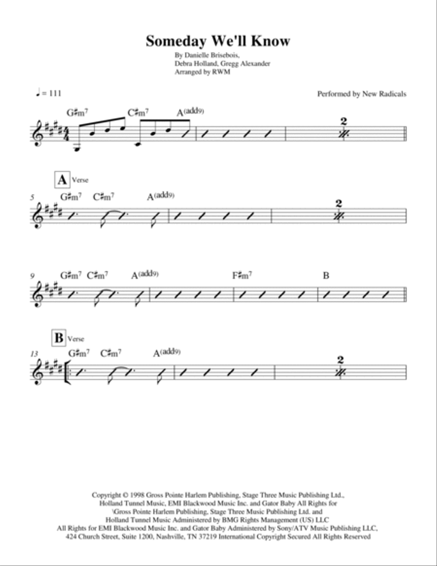 Someday We'll Know Someday We'll Know Piano scores gallery preview page 2