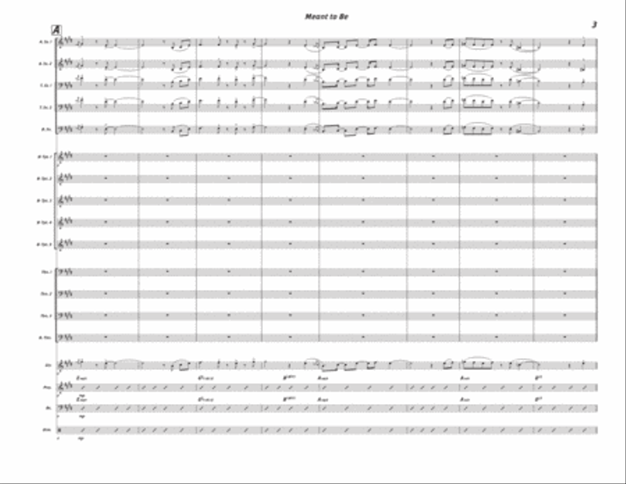 Meant to Be Meant to Be Jazz Ensemble scores gallery preview page 4