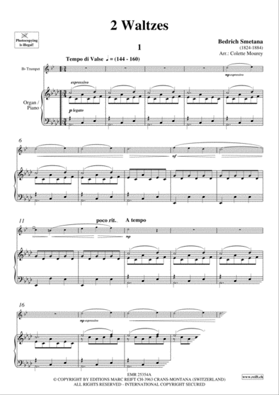 2 Waltzes 2 Waltzes Trumpet Solo scores gallery preview page 3