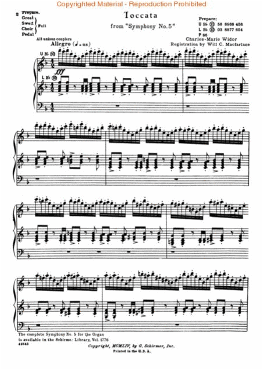 Toccata (from Symphony No. 5)