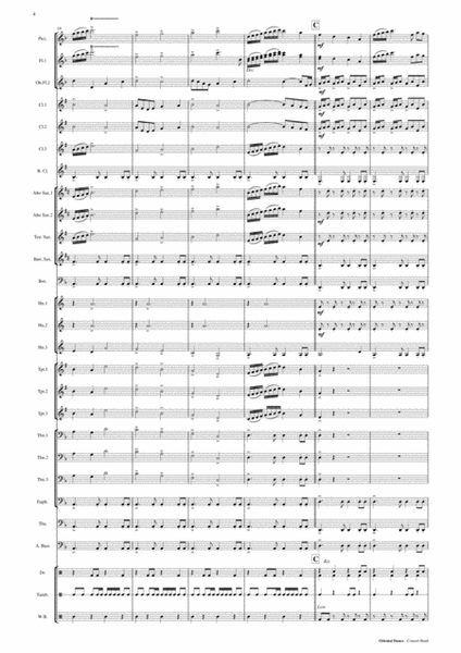 Oriental Dance - Concert Band Score and Parts PDF image number null