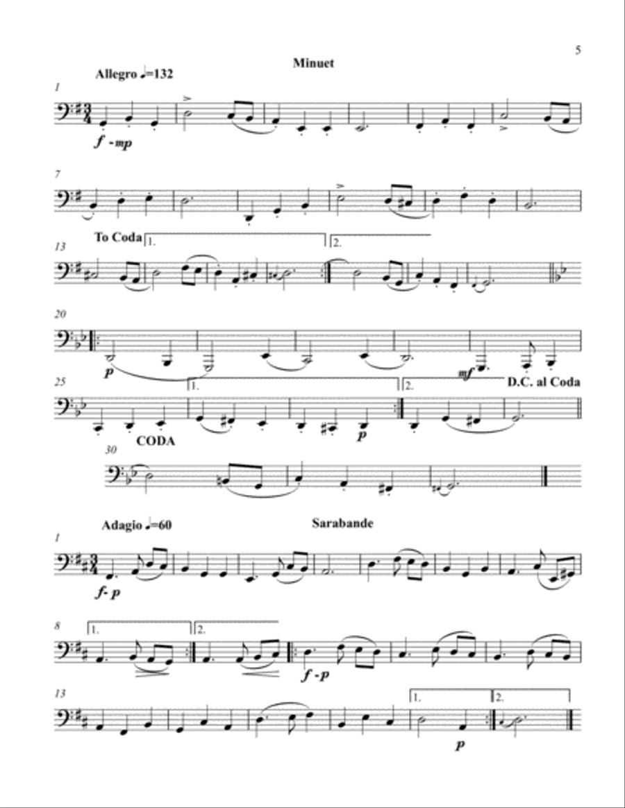 Stylistic Etudes for Tuba Tuba scores gallery preview page 5