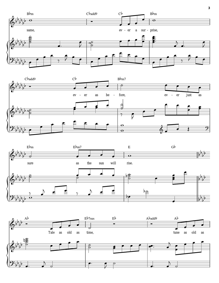 Beauty And The Beast Beauty And The Beast Acoustic Guitar scores gallery preview page 3