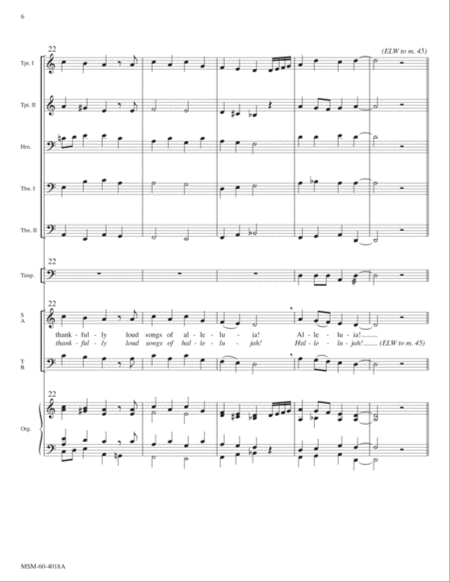 Christ Jesus Lay in Death's Strong Bands Choir scores gallery preview page 6