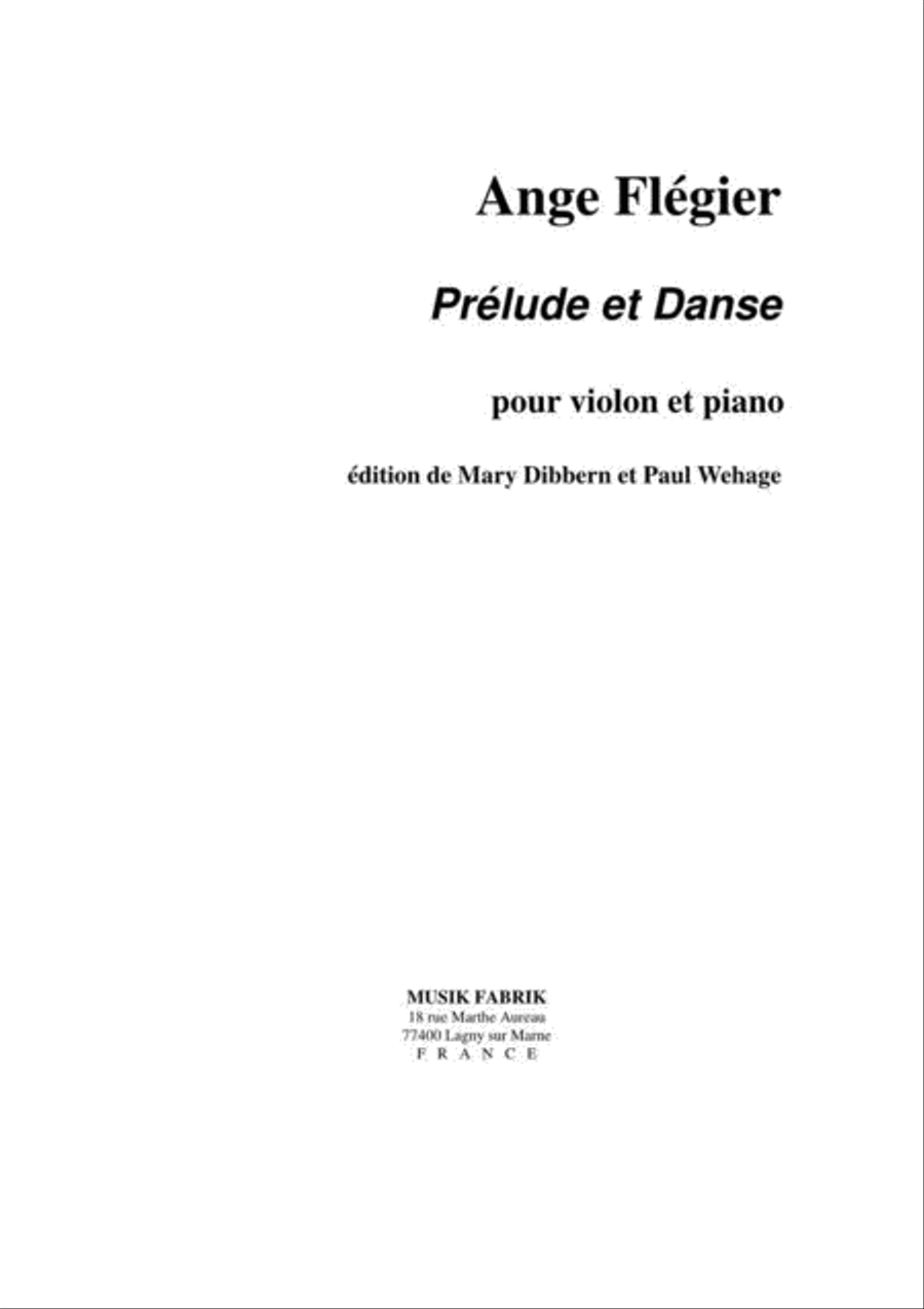 Prelude et Danse Violin Solo scores gallery preview page 1