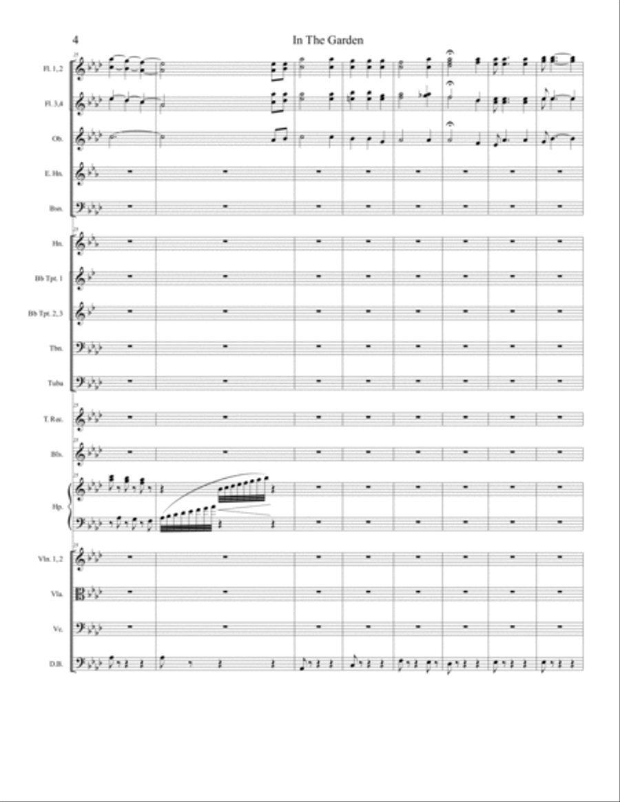 IN THE GARDEN Full Orchestra scores gallery preview page 5